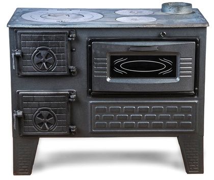 Отопительно-варочная печь МастерПечь ПВ-04 с духовым шкафом, 7,5 кВт