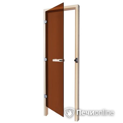 Дверь для бани Sawo Дверь 730 - 3SGD бронза левая без порога кедр 690mm х 1850mm