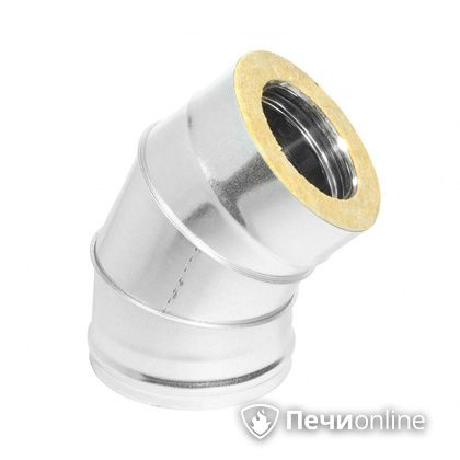Колено 135° (45°) Теплов и Сухов Отвод Термо 45* ОТ-Р 430-0.5/оцинковка D200/260