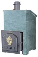 Дровяная печь-каменка Гефест ЗК 45 (h1140/50 верх) Президент Талькохлорит