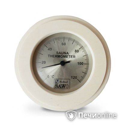 Термометр Sawo 230-TA Круглый со стеклом осина
