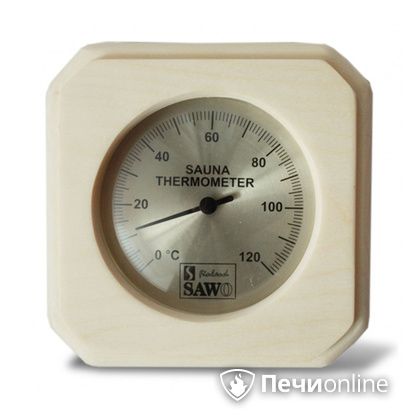 Термометр Sawo 220-TA Прямоугольный осина