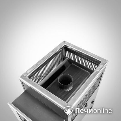 Дровяная банная печь Радуга ПБ-21 (встроенный теплообменник) 6 мм прочистная дверца
