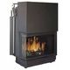 Каминная топка Edilkamin Acquatondo 29 SX с теплообменником для открытой системы